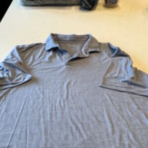 Peter Millar seaside Navy and White Polo Shirt